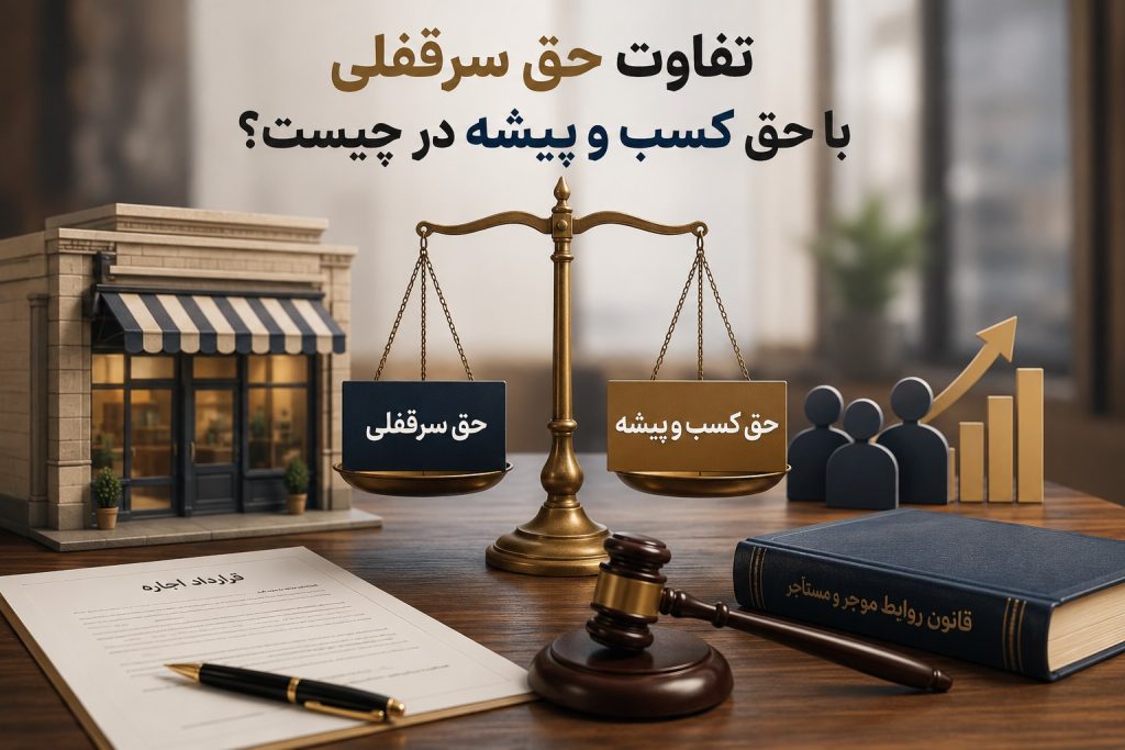 تفاوت حق سرقفلی با حق کسب و پیشه در چیست؟